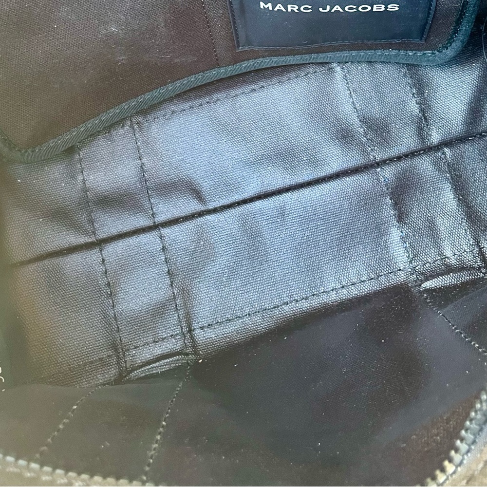 Marc Jacobs The Tote Bag Black Canvas - Picture 6 of 10